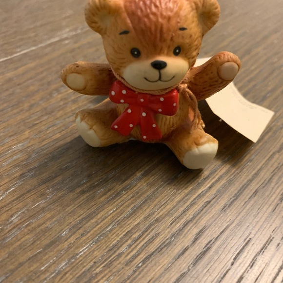 “Unbearably Cute” Porcelain Bisque Teddy Bear   2 1/2” Tall by Lucy Rigg 1979 - Picture 1 of 2